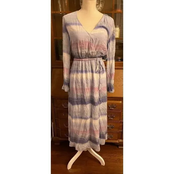 Anthropologie - CLOTH & STONE Tie-dye Midi Dress In Assorted - Picture 5 of 8
